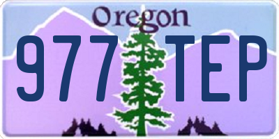 OR license plate 977TEP