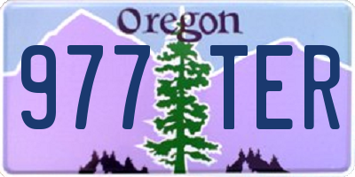 OR license plate 977TER