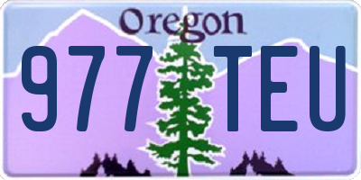 OR license plate 977TEU