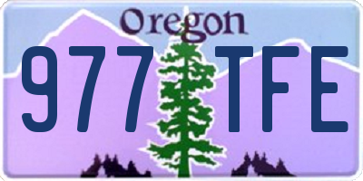 OR license plate 977TFE