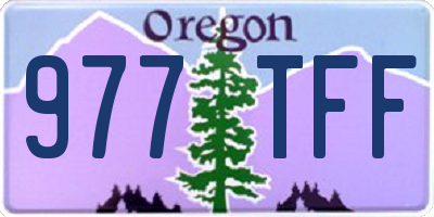 OR license plate 977TFF