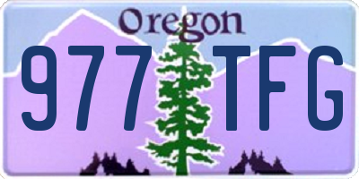 OR license plate 977TFG