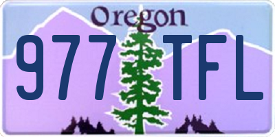 OR license plate 977TFL