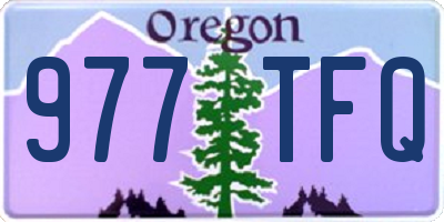 OR license plate 977TFQ