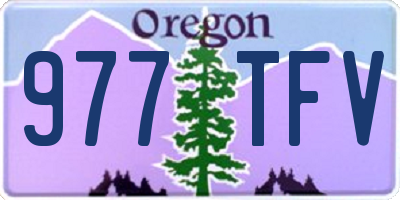 OR license plate 977TFV