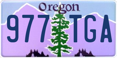 OR license plate 977TGA