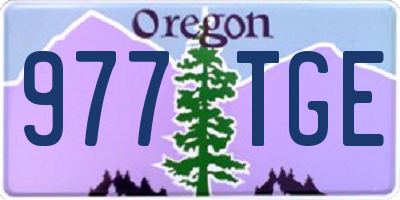 OR license plate 977TGE