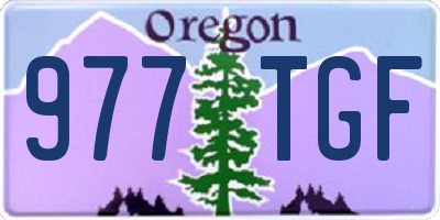 OR license plate 977TGF