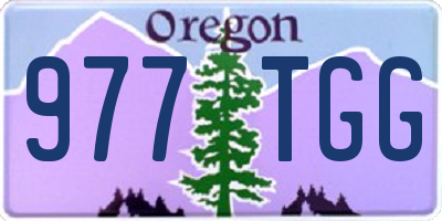 OR license plate 977TGG