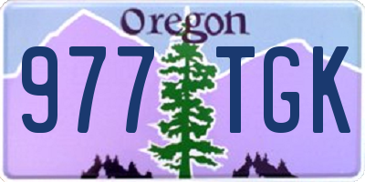 OR license plate 977TGK