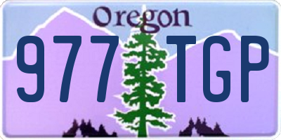 OR license plate 977TGP