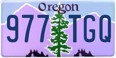 OR license plate 977TGQ