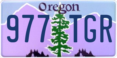 OR license plate 977TGR