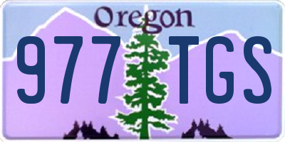 OR license plate 977TGS