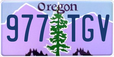 OR license plate 977TGV