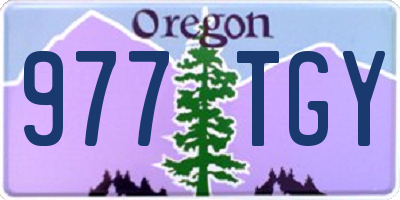 OR license plate 977TGY