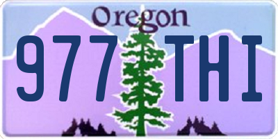 OR license plate 977THI