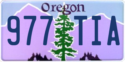 OR license plate 977TIA