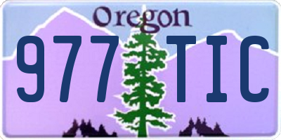 OR license plate 977TIC