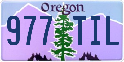 OR license plate 977TIL