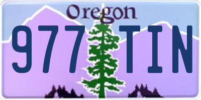 OR license plate 977TIN