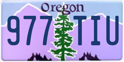 OR license plate 977TIU