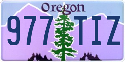 OR license plate 977TIZ