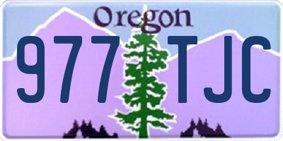 OR license plate 977TJC