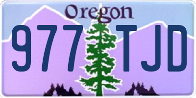 OR license plate 977TJD