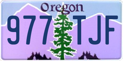 OR license plate 977TJF