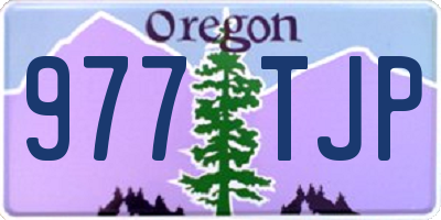 OR license plate 977TJP