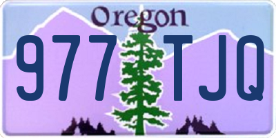 OR license plate 977TJQ