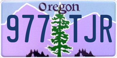OR license plate 977TJR