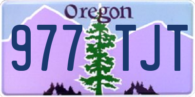 OR license plate 977TJT