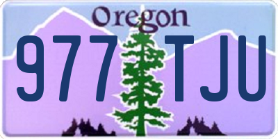 OR license plate 977TJU