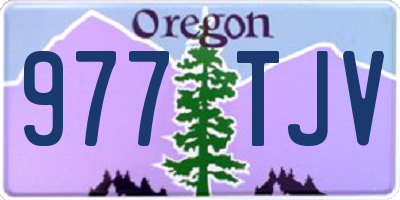 OR license plate 977TJV