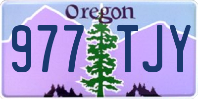 OR license plate 977TJY