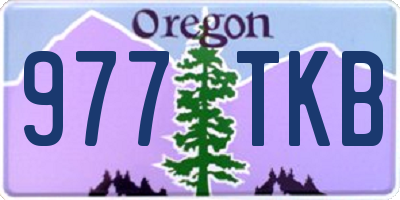 OR license plate 977TKB