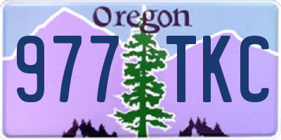 OR license plate 977TKC