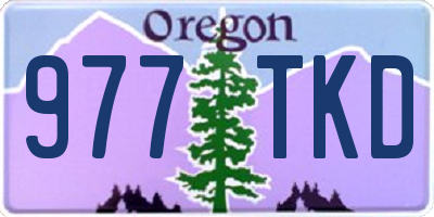 OR license plate 977TKD