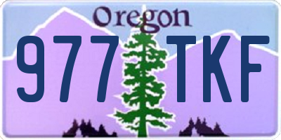 OR license plate 977TKF
