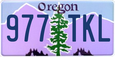 OR license plate 977TKL
