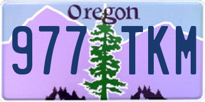 OR license plate 977TKM