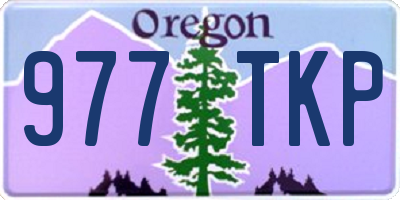 OR license plate 977TKP