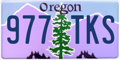 OR license plate 977TKS