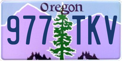 OR license plate 977TKV