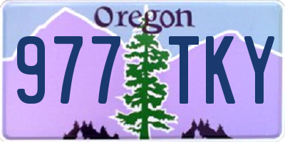 OR license plate 977TKY