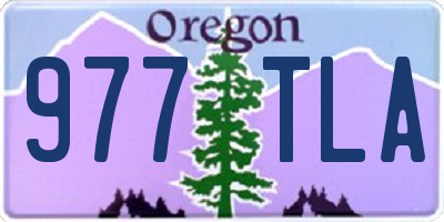 OR license plate 977TLA
