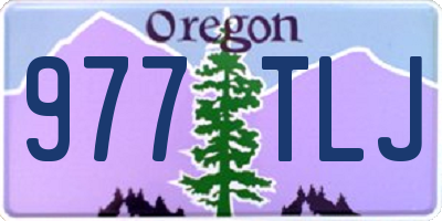 OR license plate 977TLJ