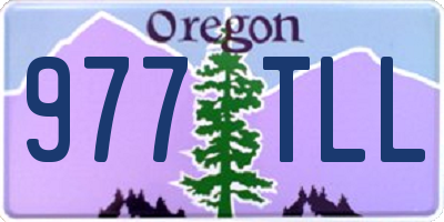 OR license plate 977TLL